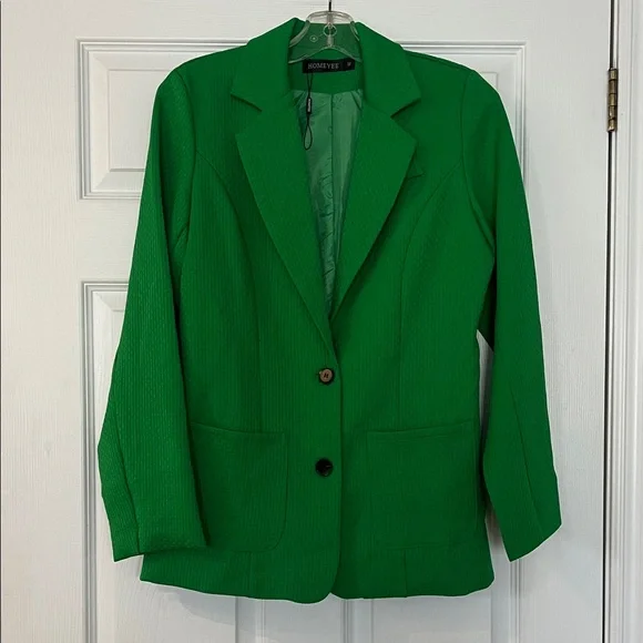 NWOT - Green Women's Blazer - Picture 1 of 3